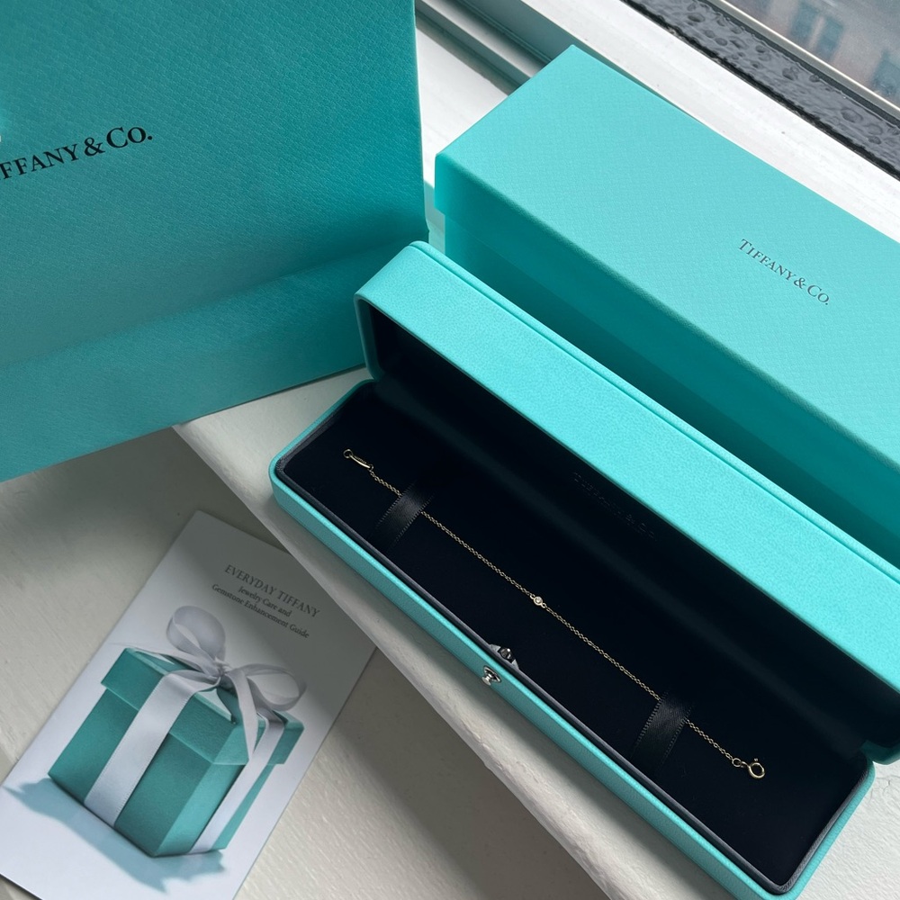 Tiffany & Co. Elsa Peretti Diamonds by the Yard 18k Gold Bracelet